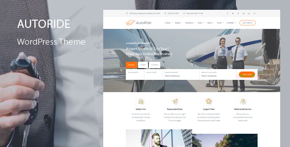 AutoRide - Chauffeur Limousine Booking WordPress Theme Logo